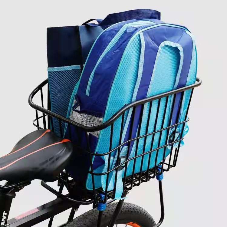 Bicycle rear basket mountain bike rear basket folding car rear vegetable basket student bag basket