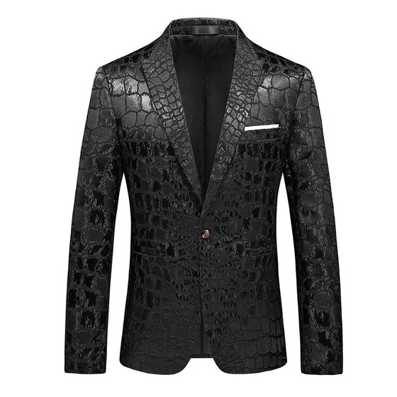 Long-term goods men's professional large size suit single western coat foreign trade cross-border Black