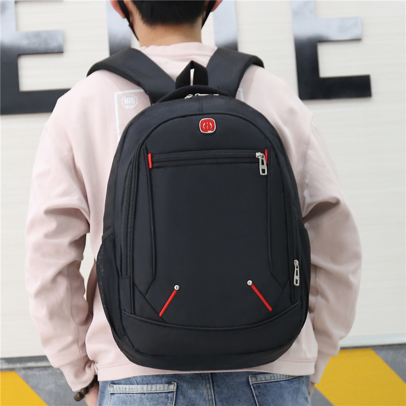 廠家批發新款戶外旅行男背包學生電腦包雙肩包禮品休閒可印logo