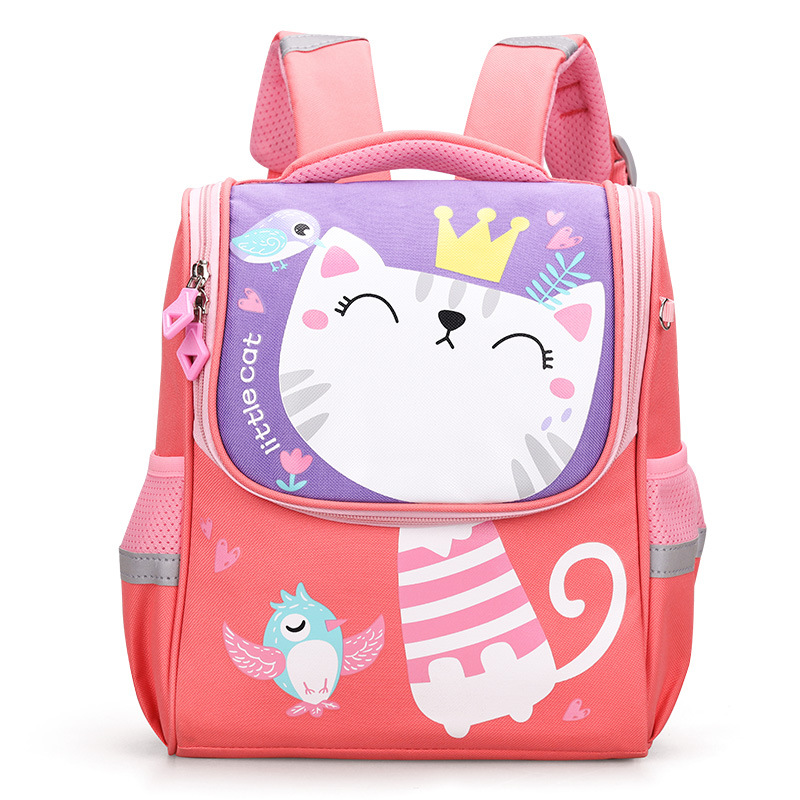 2023 New Children's Backpack Cartoon Cute Shoulder Bag Kindergarten Middle and Big Class Cute Fun Small Dinosaur Schoolbag