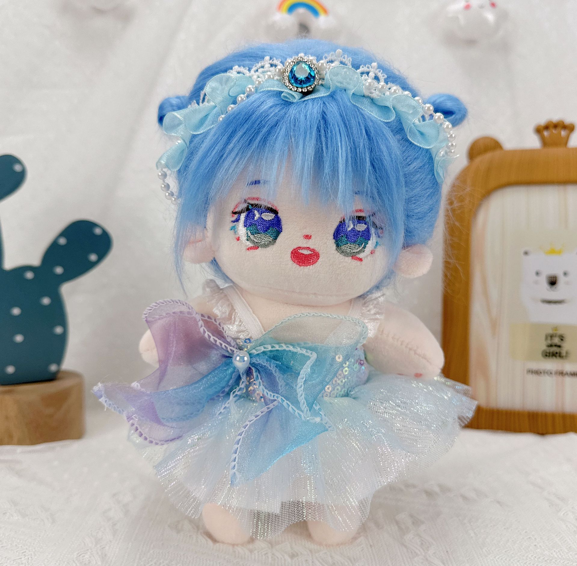 Cute 20cm cotton doll plush toy can be changed human-shaped doll doll gift for girls couple girlfriends