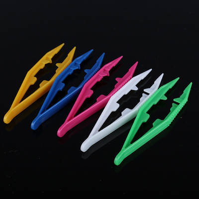 Wholesale bags of children's toys bean accessories tools tweezers color bean DIY tools bean plastic clip