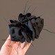 Black (feather) print bubble grip clip