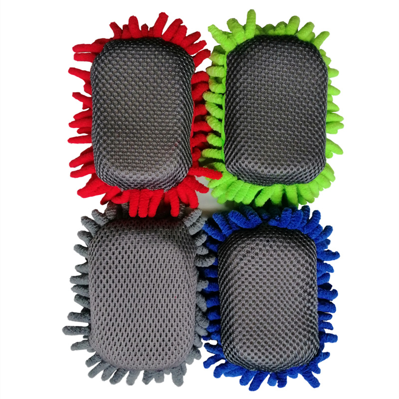 Tutor supplies Japanese children's DIY blackboard eraser chenille coral fleece cleaning sponge block dust removal whiteboard eraser