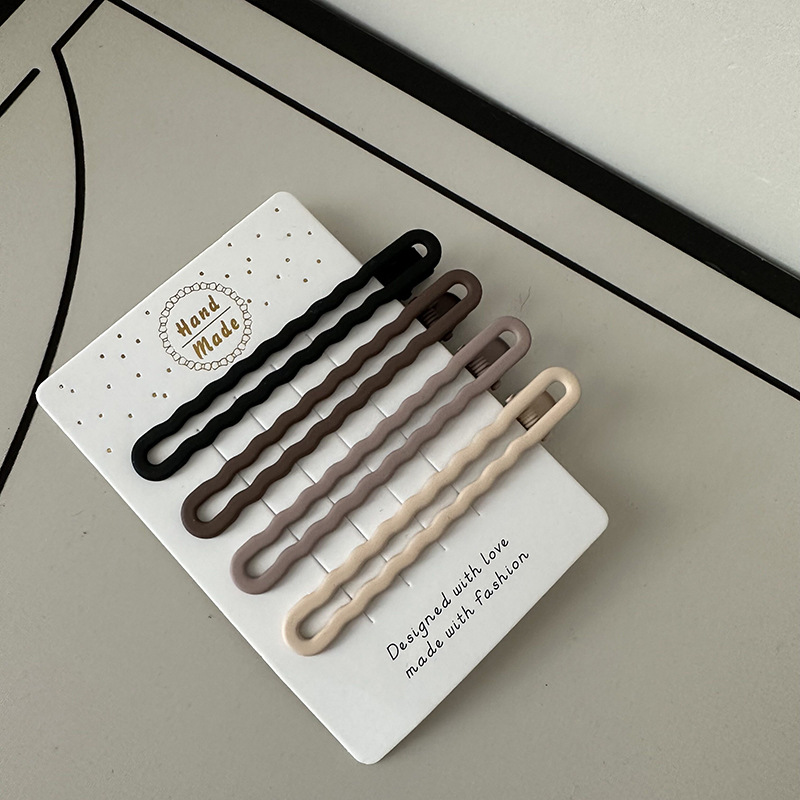 Curry Farbe Haarnadel Kombination Retro Elegante Gebrochen Haar Pony Clip Entenschnabel Clip Haar Zubehör Textur Haarnadel Frauen Hohe Sinn_voghion.com