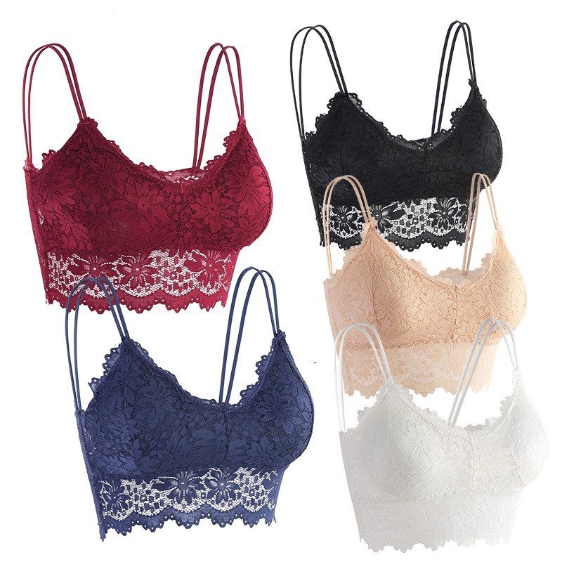 Foreign Trade Large Size Lace Tube Top Sexy Camisole Vest Anti-running Light Wrap Top Sexy Beautiful Back Underwear Women's Outer Wear