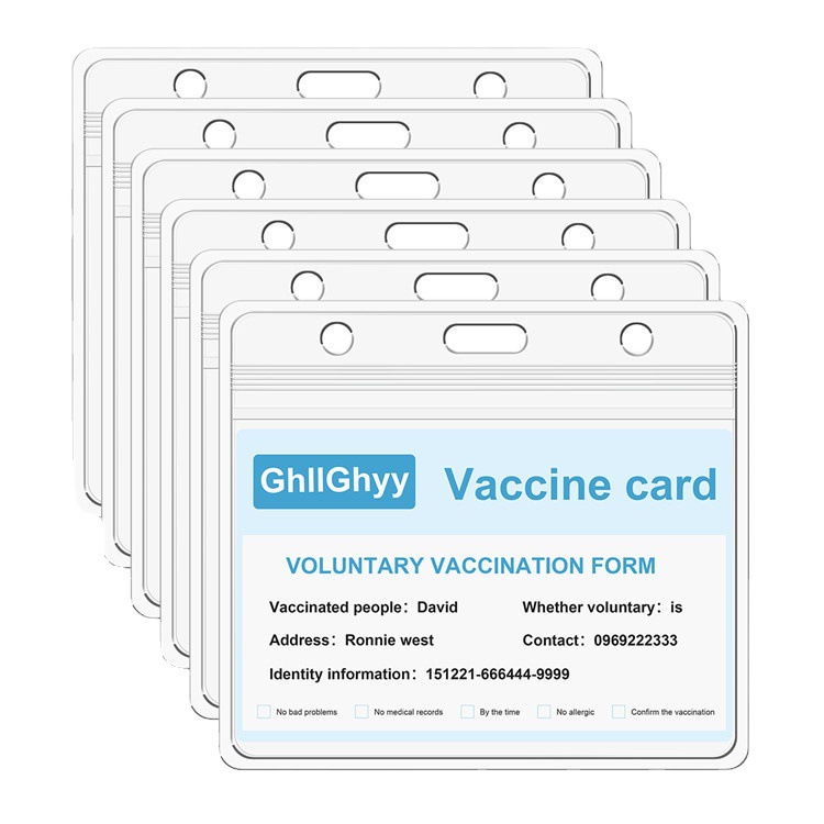 Factory wholesale PVC soft badge cover waterproof card certificate student card cover transparent exhibition PVC card cover card cover