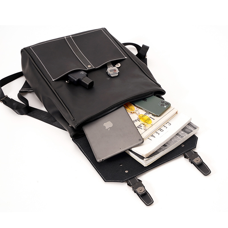 Retro Korean style backpack commuter computer backpack street fashion casual backpack large capacity travel backpack schoolbag