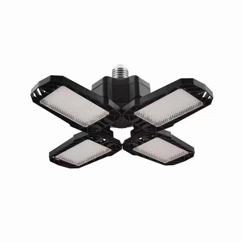 Cross Border Folding Leaf Light Three Leaf Light Four Leaf Light Five Leaf Light LED Lighting Garage Light Deformable Black King Kong Light