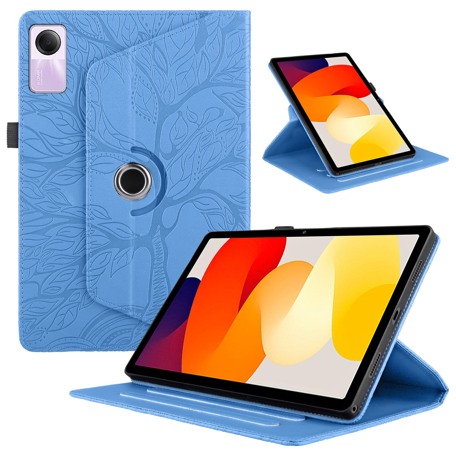 Suitable for Xiaomi Redmi Pad SE protective case rotating wallet life tree 11-inch card insert protective case Xiaomi 6
