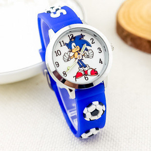 New Children's Cartoon Watch Outdoor Sports Football Quartz Watch Primary School Boys Luminous Needle Electronic Watch
