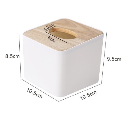 European Style Thickened Tissue Box Household Living Room Creative Napkin Box with Lid Paper Box Wooden Storage Box Hotel Paper Box