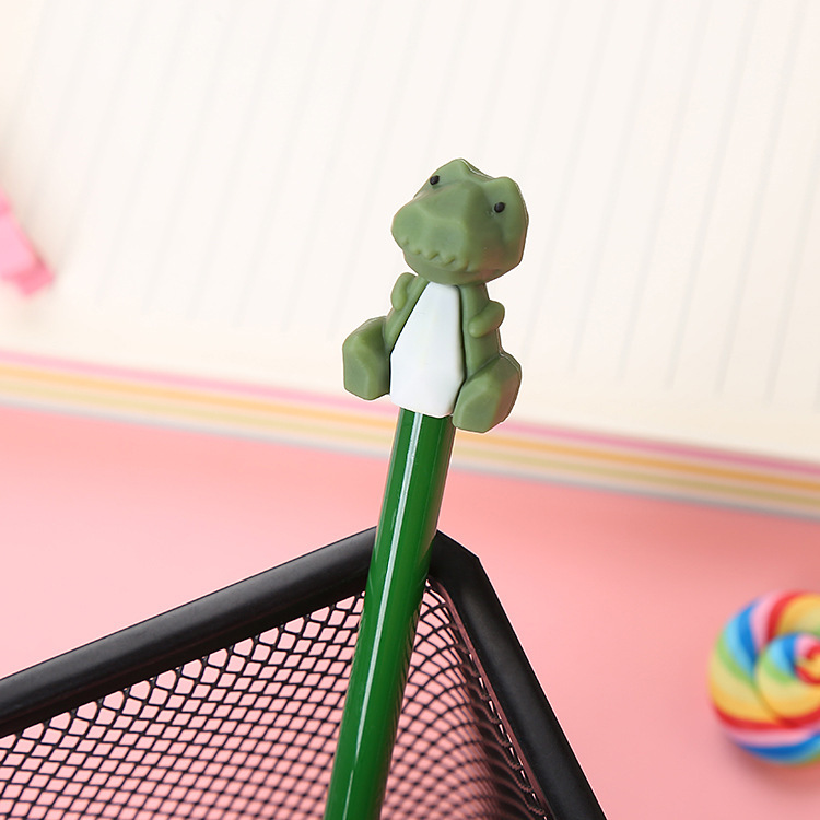 Creative animal modeling gel pen cute student exam black fountain cartoon office stationery sign pen wholesale