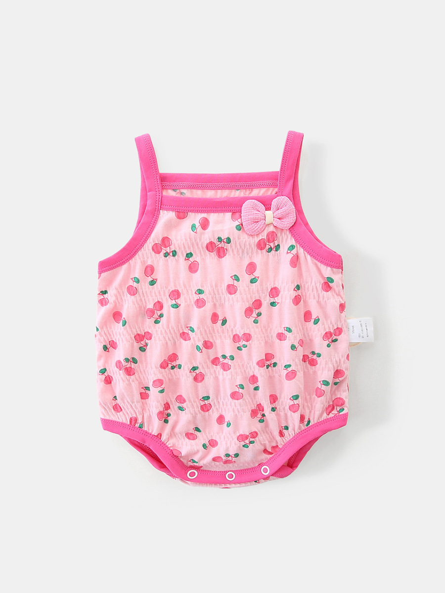 Baby Summer Sleeveless jumpsuit Newborn Summer Clothes Bag Fart Clothes Thin Baby Sling Clothes Children's Clothing 3183