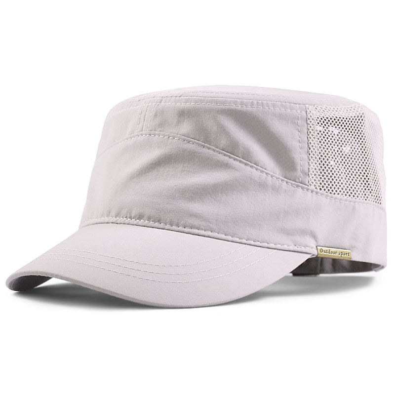 New large size flat hat men's hat men's large hat summer Net thin polyester quick-drying fabric wholesale generation