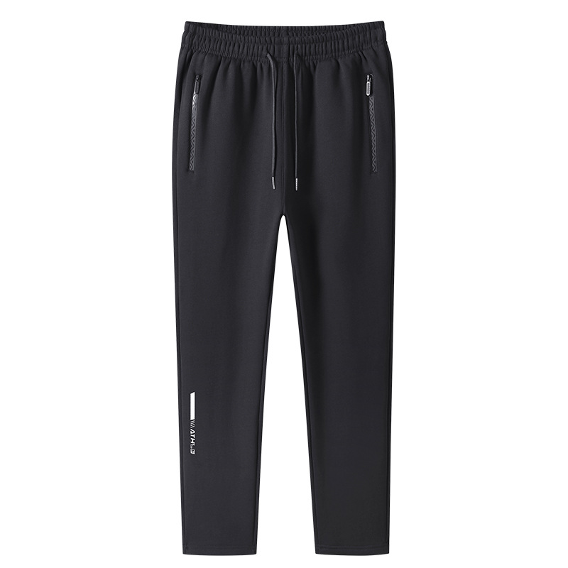 L-8XL Spring and Autumn New Cotton Men's Trousers Sports Casual Straight Leg Pants for Students