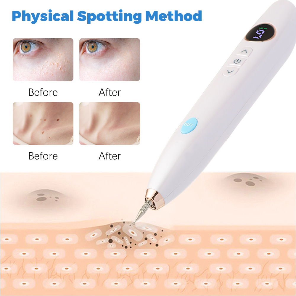 Cross-border direct supply of electric mole Pen household plug-in 9-speed spot sweeper portable laser spot remover wholesale