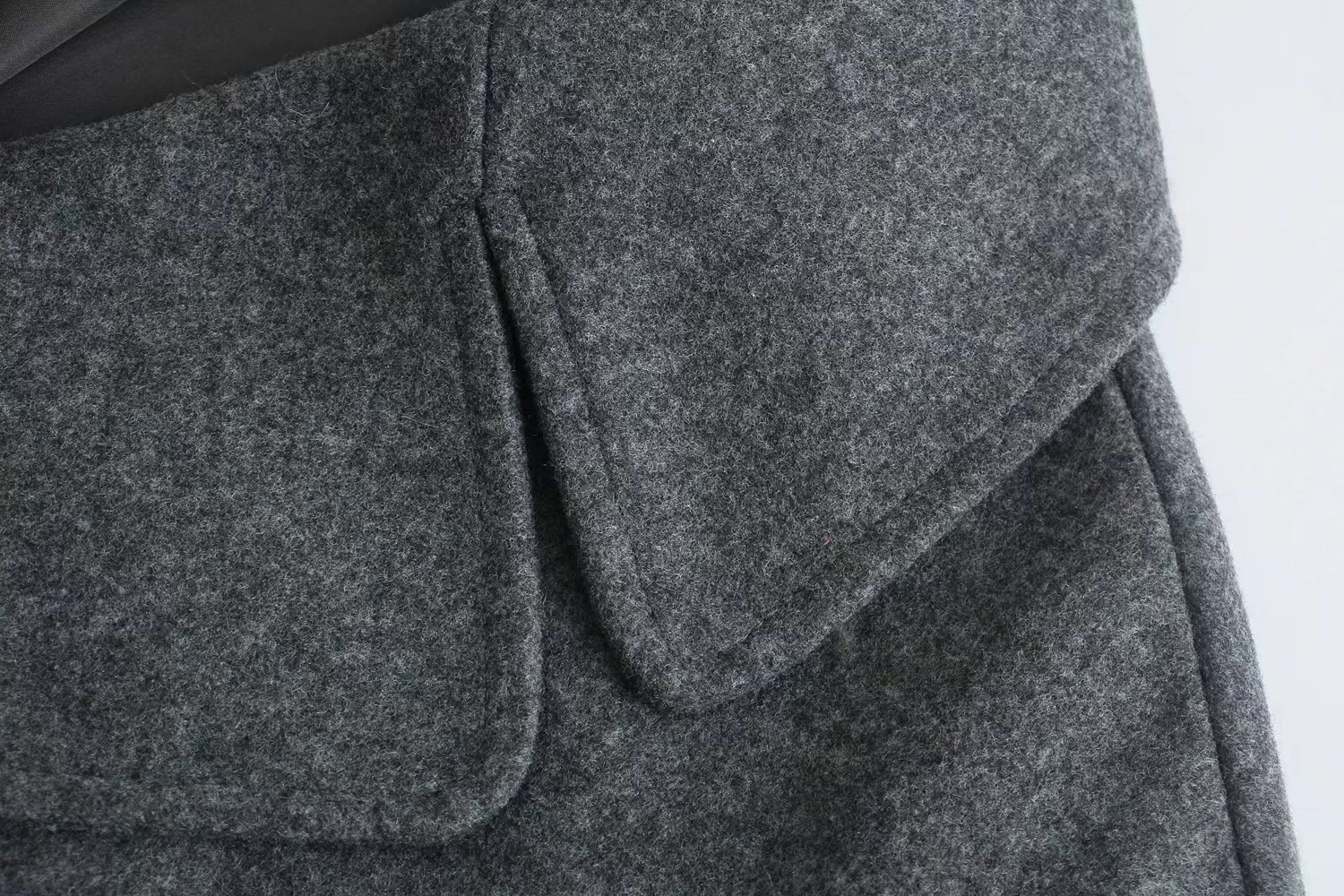 Women's multi-color autumn and winter New lapel double-breasted long thickened woolen overcoat coat 3046293_voghion.com
