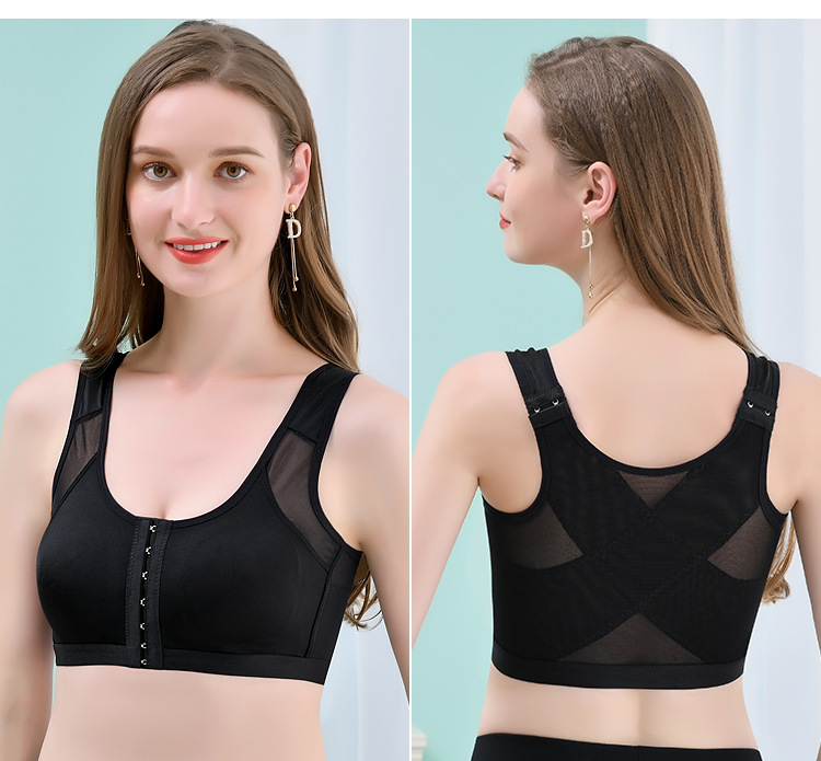 Factory cross-border new front buckle shockproof sports underwear wireless adjustable bra yoga sports foreign trade breathable