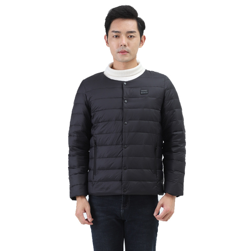 Mi Electric heating long down jacket intelligent temperature control heating jacket electric heating jacket USB charging heating clothes for men and women