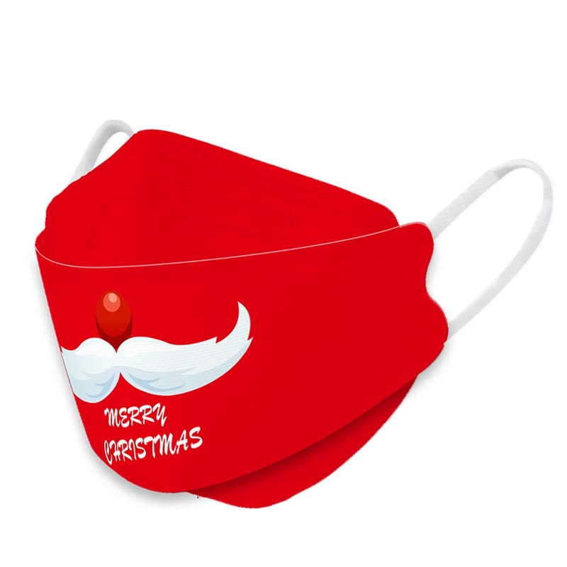 Wei Pu Dun Christmas Mask KN95 Four-layer Adult Disposable Protective Stereo Mask Cross-border Spot Wholesale