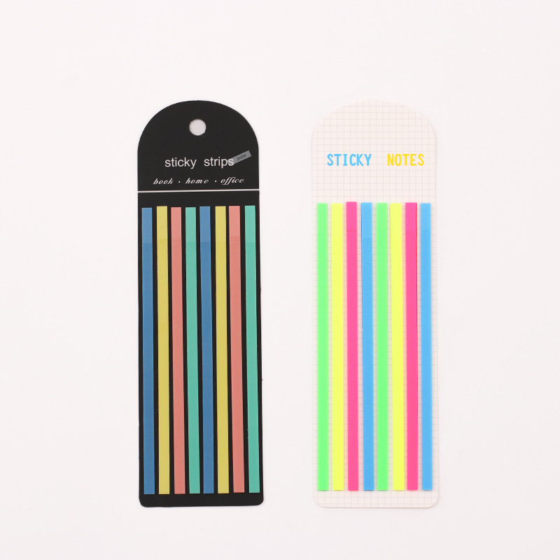 Extremely Long Strip Post-it Notes Index Stickers n times Fluorescent Post-it Notes PET Book Review