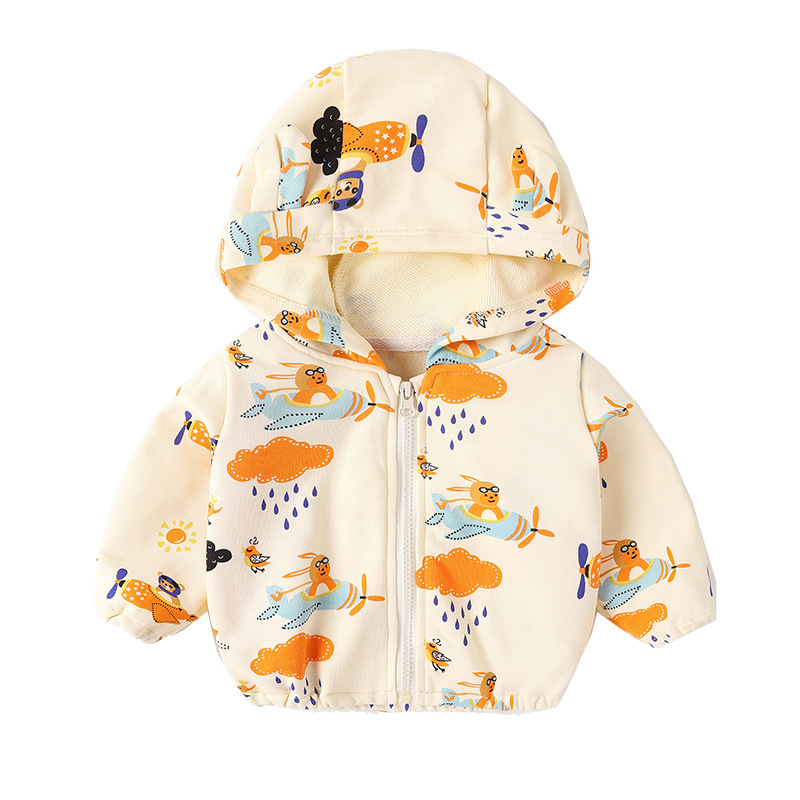 Baby's Spring Clothes Girls' Clothes Baby's Fashion Children's Top Spring One-Year-Old Boys' Children's Clothes Baby's Coat Spring and Autumn