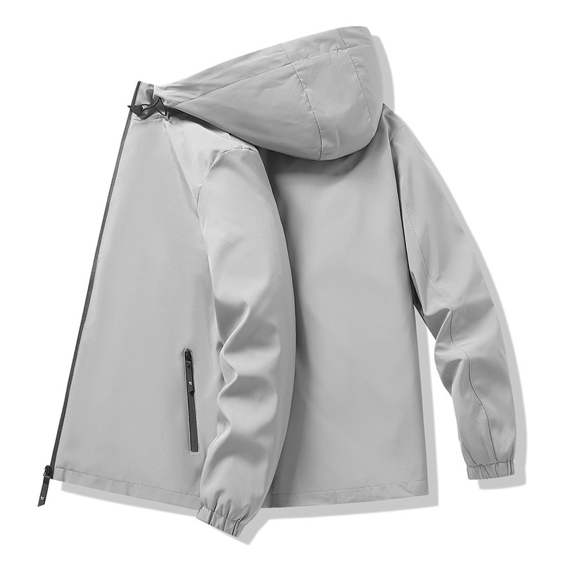 Slim Fit Jacket Men's 2022 Spring New Hooded Jacket Men's Korean Fashionable Casual Top for Youth Men's Wear