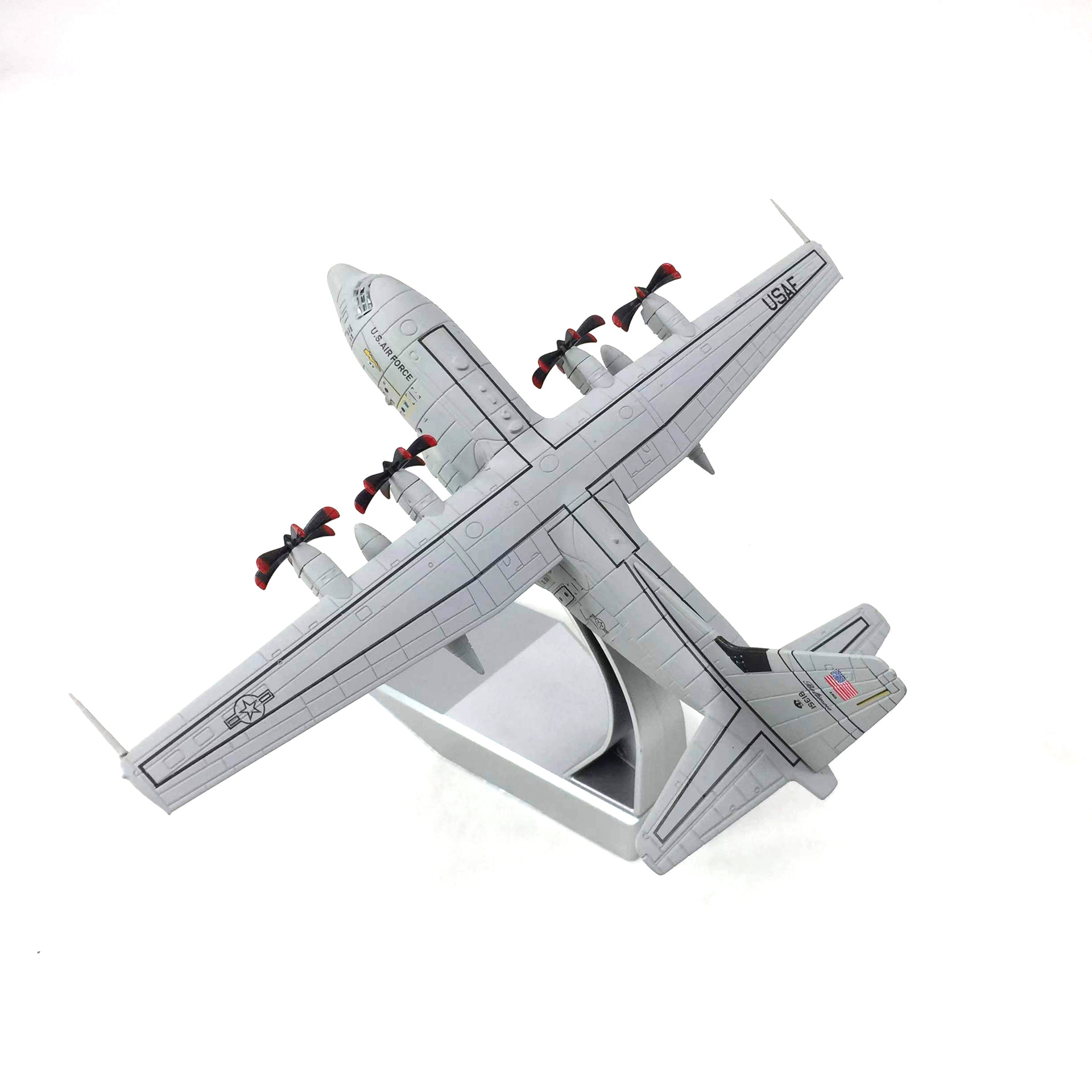 1:200 US Air Force C- 130J Super Hercules transport aircraft simulation alloy aircraft model finished decoration