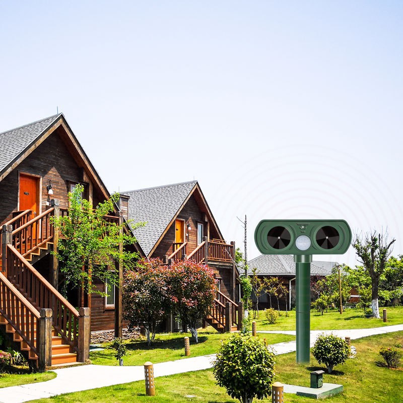 Cross-border supply Solar Drive ultrasonic infrared drive cat dog Mouse Bird solar animal drive