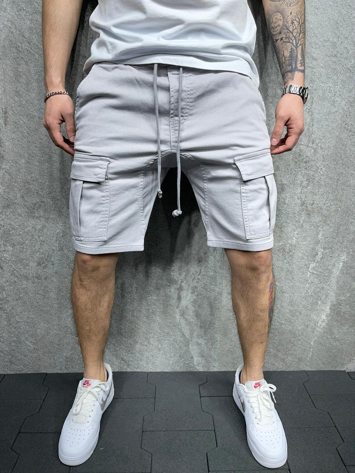 2022 New Foreign Trade Fashion Summer Men's Multi-Pocket Workwear Shorts Loose Outdoor Casual Shorts