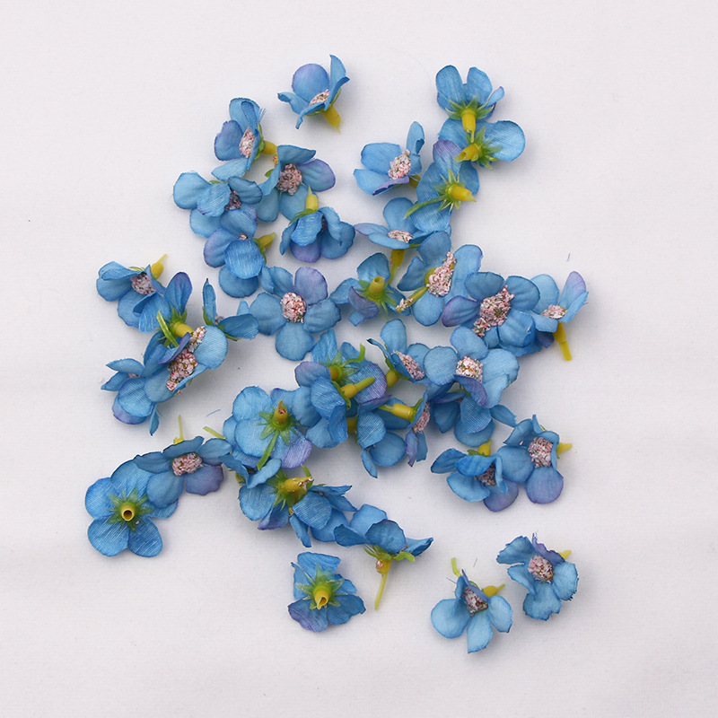 Cross-Border 2cm mini spring color silk flower multicolor daisy flower head artificial flower DIY accessories home wedding decoration