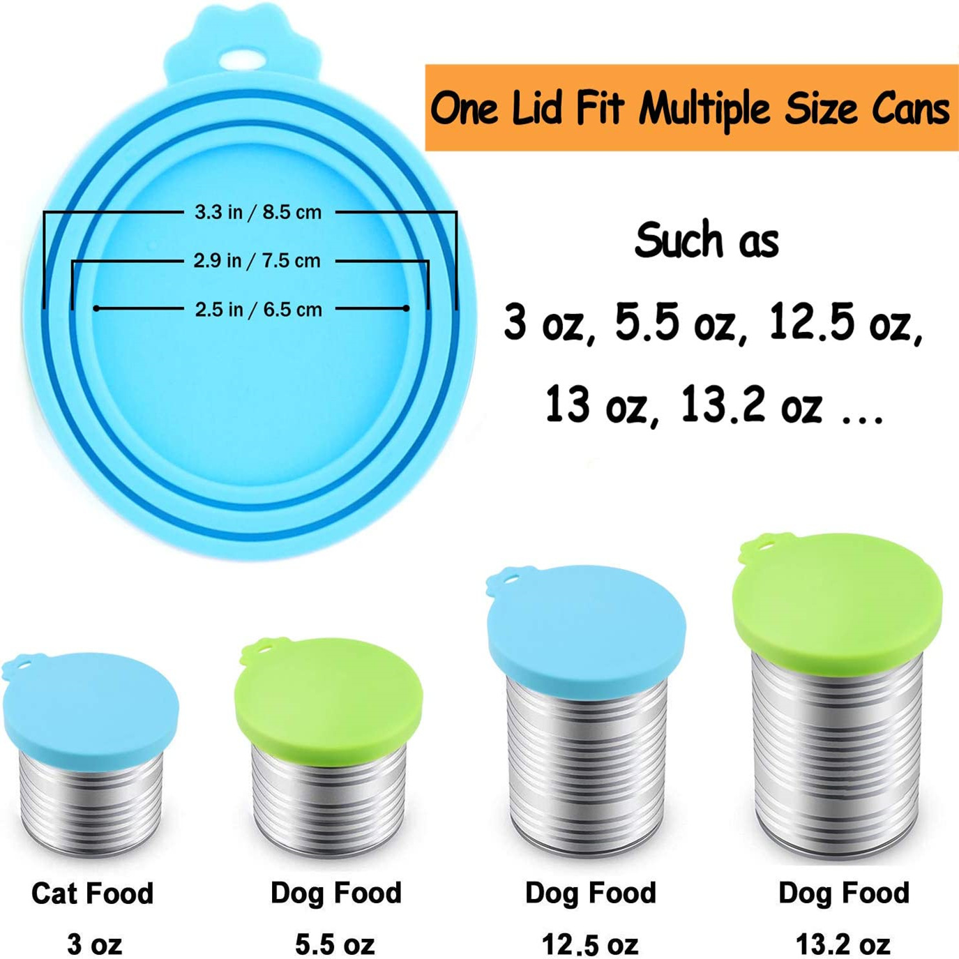 in stock Pet Canned Cover Three-in-one Food Sealed Cover Fresh-keeping Silicone Cover Pet Cat Dog Food Silicone Canned Cover