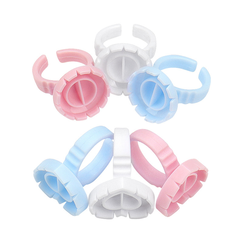 Tattoo ring color cup one second flowering glue tray grafting eyelash glue ring flowering cup
