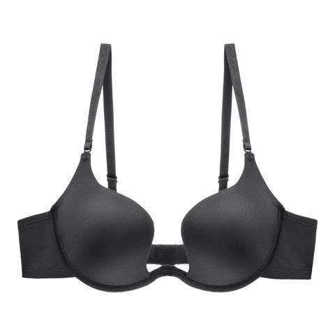 1919 Invisible Backless Underwear Women's U-shaped Cross Thin Sexy Dress Seamless Push-up Neck Bra
