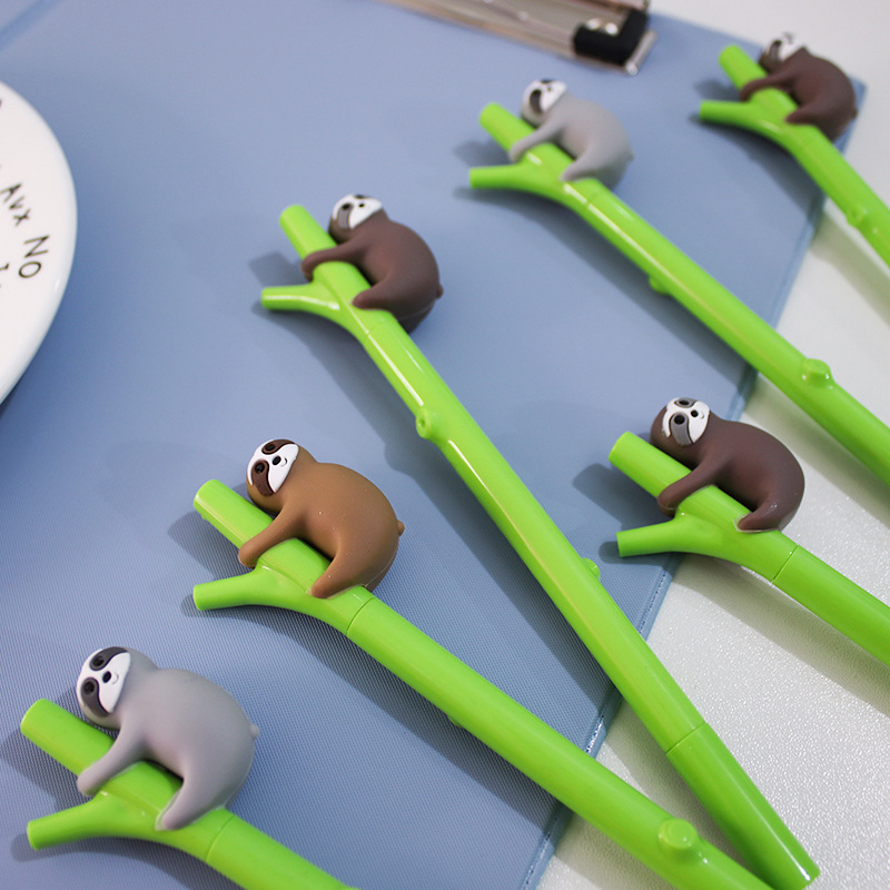 Creative Sloth Style Gel Pen Student Cartoon 0.5 Black Signature Pen Cute Cute Korean Style Stationery