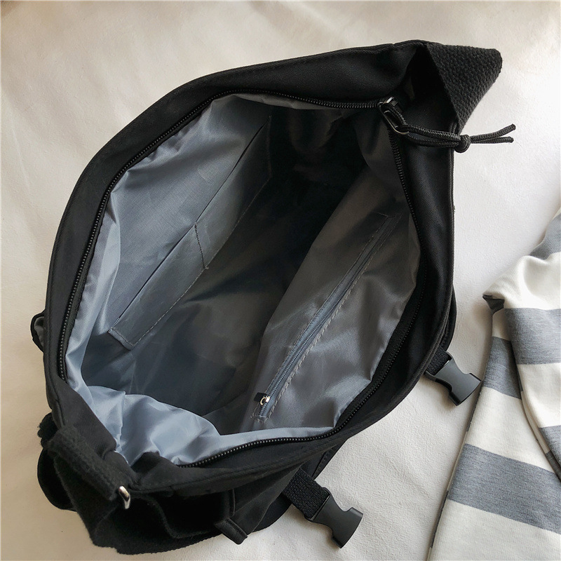 Crossbody Bag Men's Japanese Style Casual Large Capacity Shoulder Bag Tooling Messenger Bag Crossbody Bag National Trendy Boys Bag Satchel