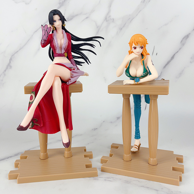 One Piece Cartoon Handmade Ace Female Emperor Vivian Nami Secondary Beauty Girl Model Ornaments