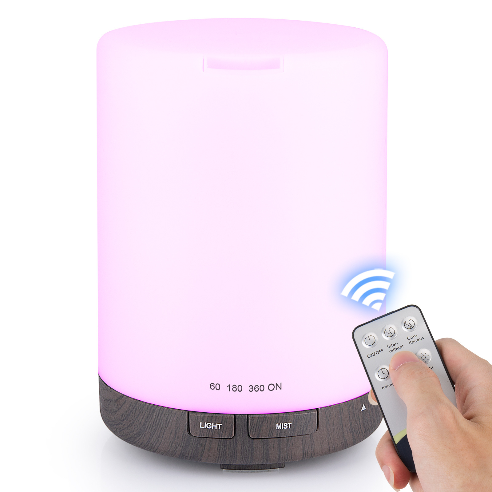 Amazon hot sale remote control aromatherapy humidifier bedroom mute ultrasonic aromatherapy machine essential oil night light gift