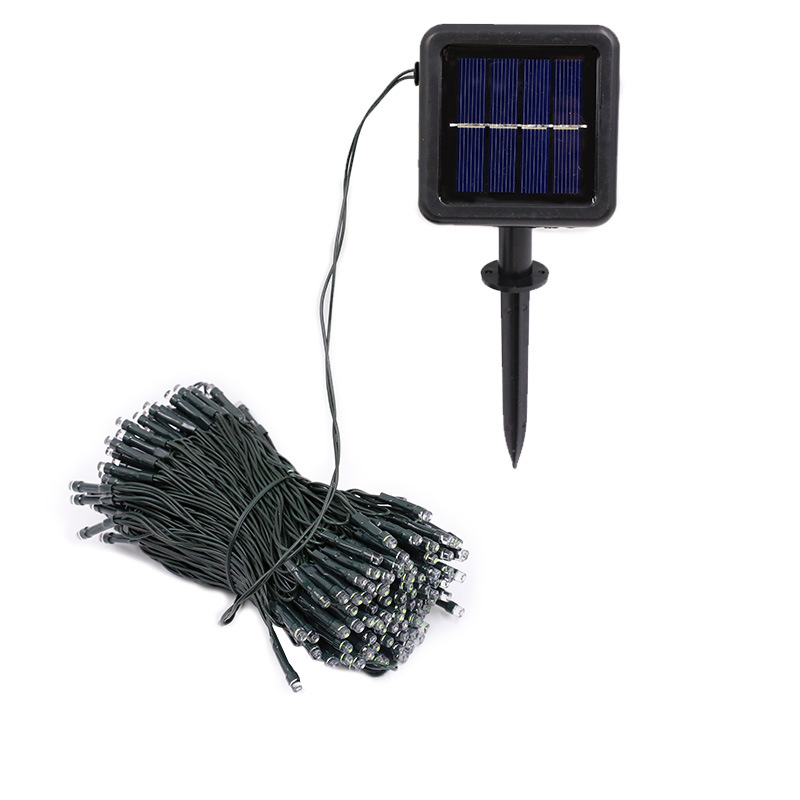 Cross-border new products led string remote control solar light string courtyard outdoor landscape decoration project lighting color light string