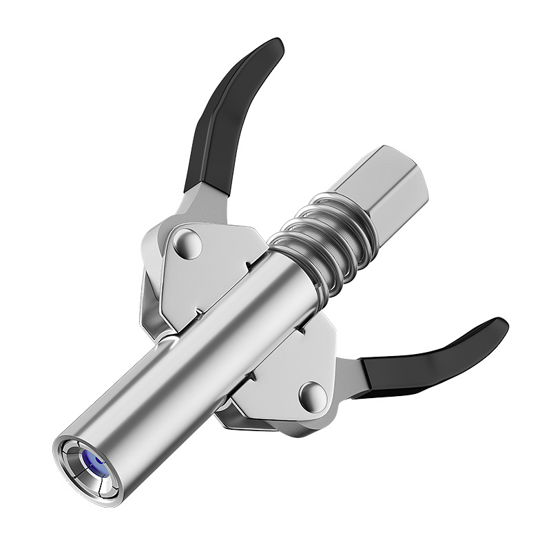 Grease gun nozzle head lock clamp type high pressure grease nozzle universal self-locking grease nozzle New grease gun head