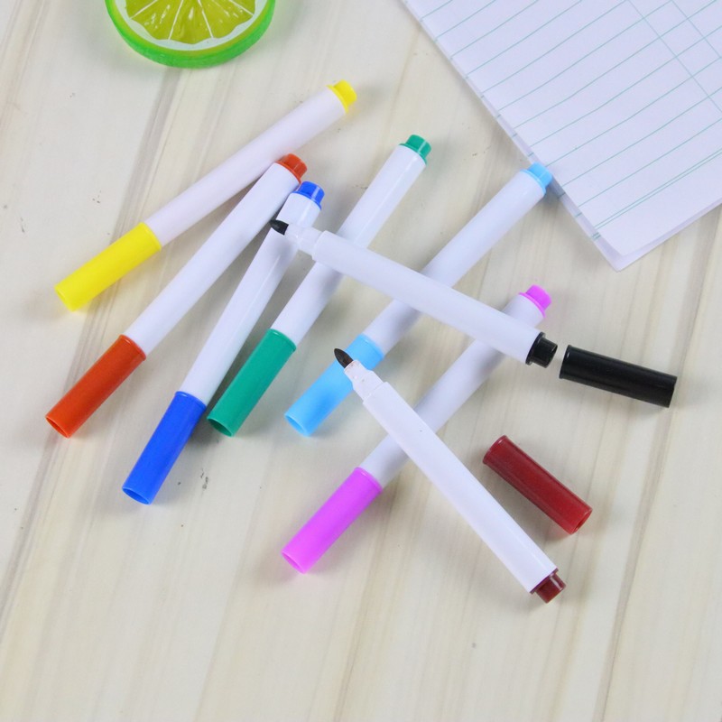 Environmental protection children's whiteboard pen student color repeatedly erasable whiteboard pen office fine nib water-based marker wholesale
