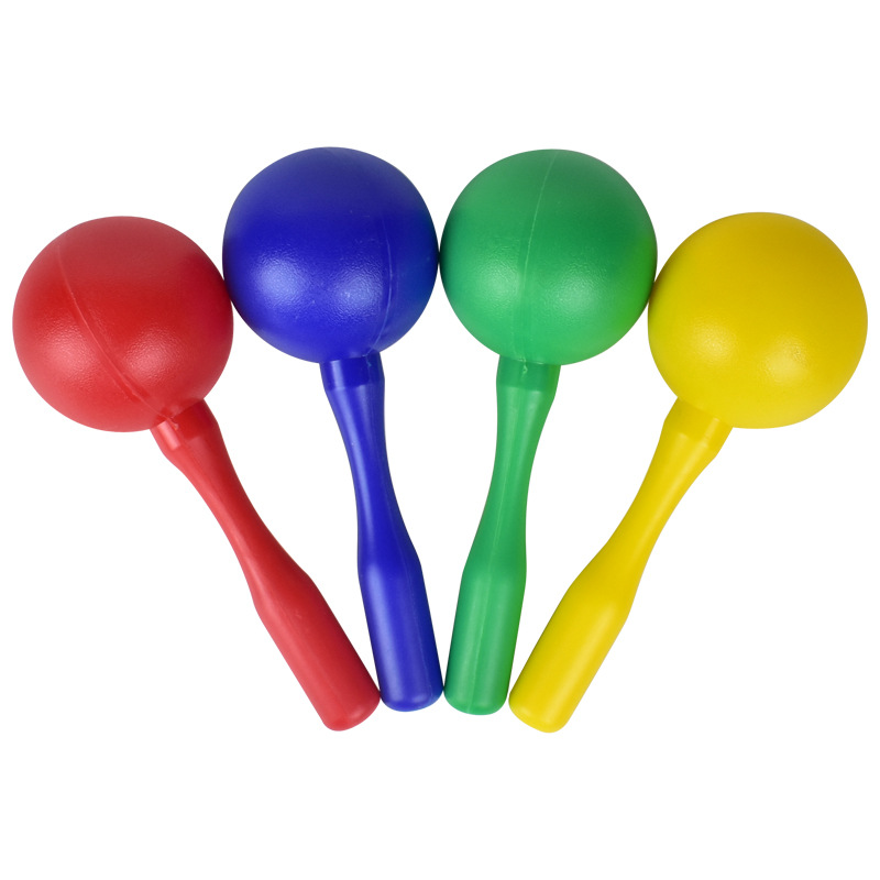 Orff children's percussion instrument teaching aids hand-cranked wood sand egg plastic egg sand hammer round head sand ball Oval coconut tree