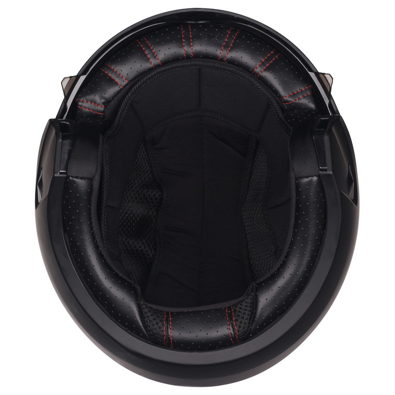 Cross-border Samurai Black Scorpion Helmet Male Harley Retro Combination Helmet Half Helmet Four Seasons Electric Car Helmet