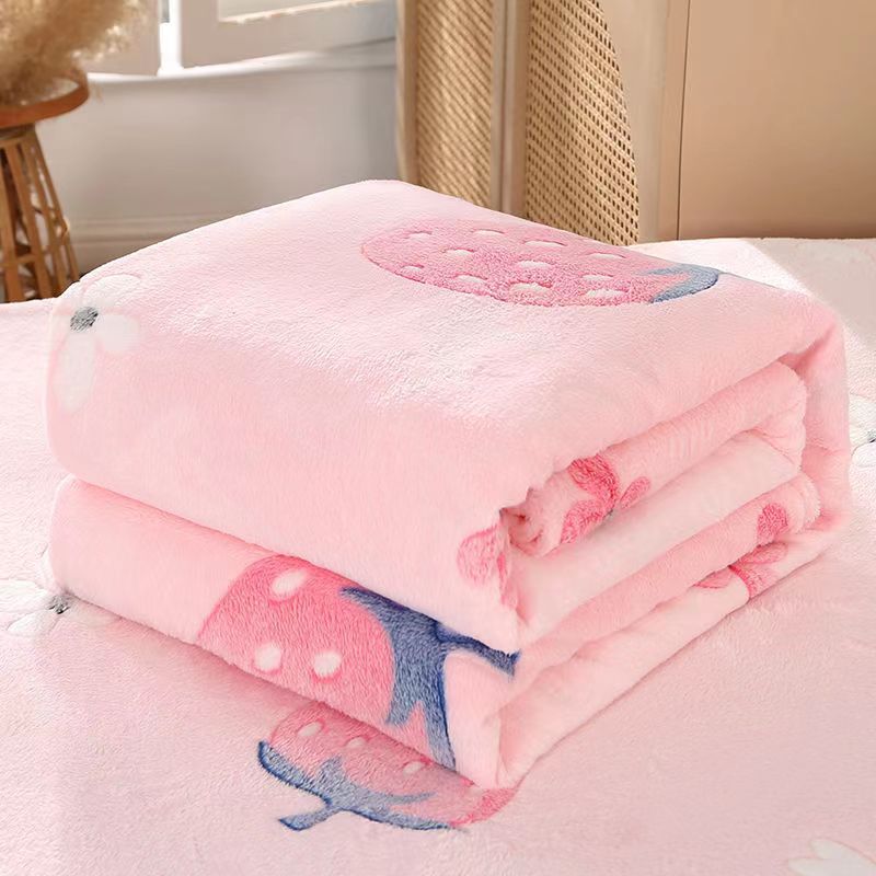 Snowflake velvet printed blanket flannel coral velvet cloud mink velvet milk velvet office gift lunch break blanket wholesale