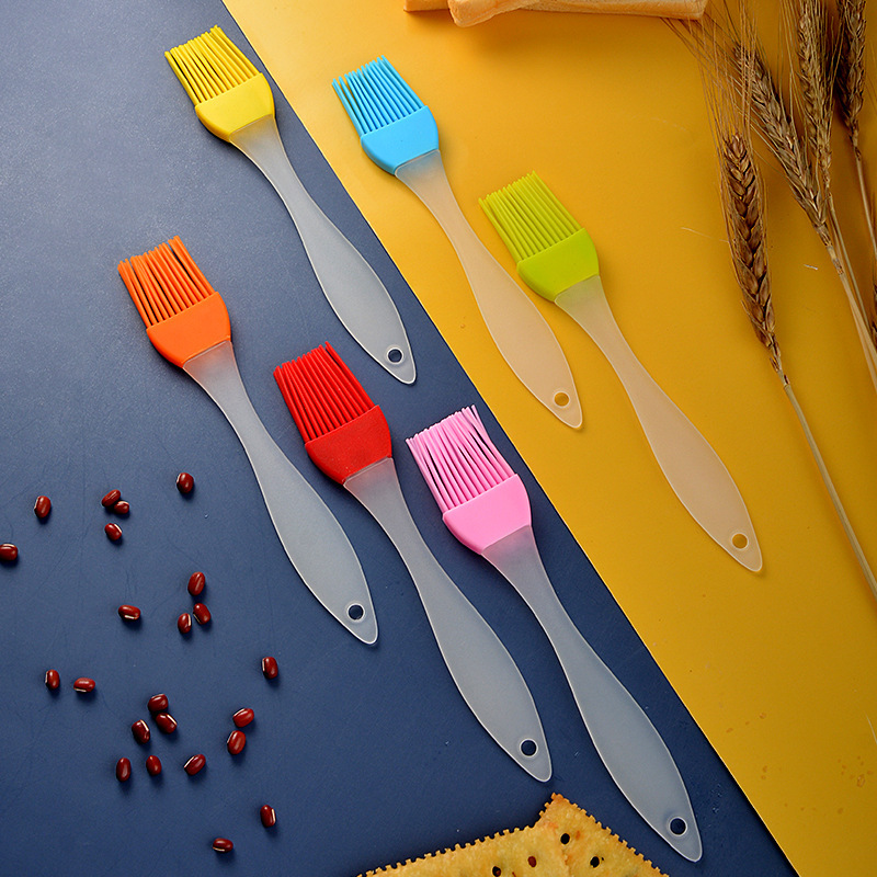 Silicone Oil Brush Household Kitchen Pancake Edible Brush Baking Brush Pancake Outdoor Barbecue Tools Disposable Oil Brush