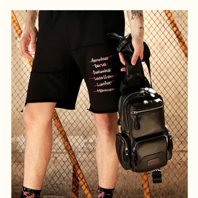 New Men's Bag Fashionable Brand Sports Men's Chest Bag Tactical Waterproof Crossbody Bag Men's Shoulder Bag Men's Pu Bag