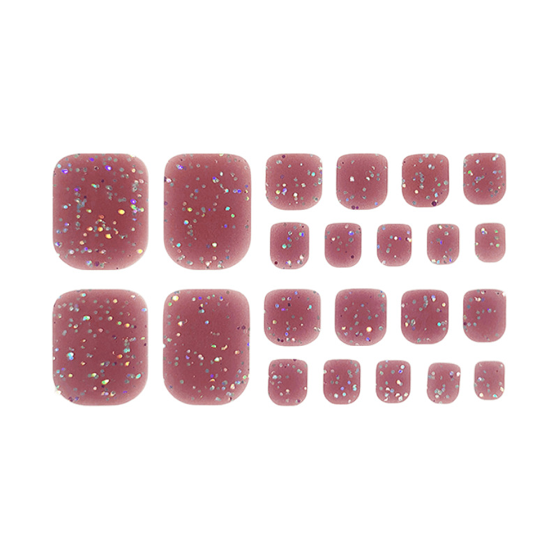 H New Toenail Sticker Nail Foot Sticker Technology Crystal Nail Oil Film Toenail Sticker Gel Nail Oil Film Foot Sticker
