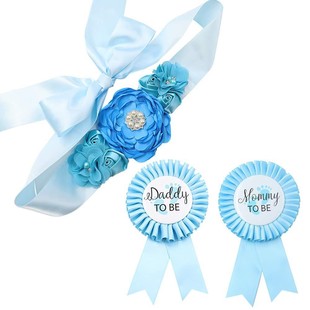 baby-welcoming Party Aim for Mother's Belt daddy to be Badge Corsage baby shower Set for Decoration