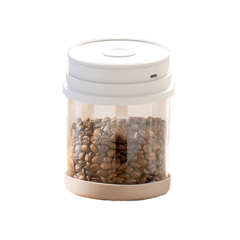 Kitchen Moisture-proof Glass Coffee Bean Jar Automatic Intelligent Vacuum Storage Jar Food Press Storage Fruit Sealed Jar
